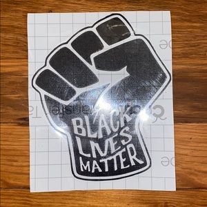 BLM decal for car